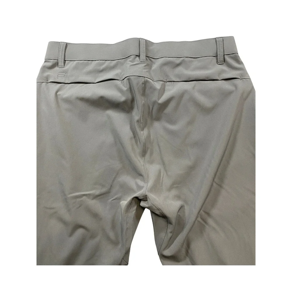 Fabletics Mens Only-Way Tech Pants Grey Performance Golf Trousers 31x32